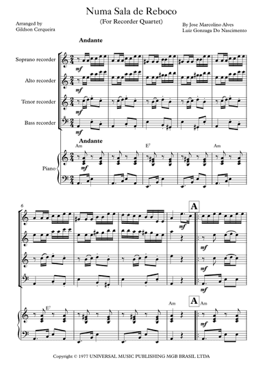 Numa Sala De Reboco (arr. Gildson Cerqueira)