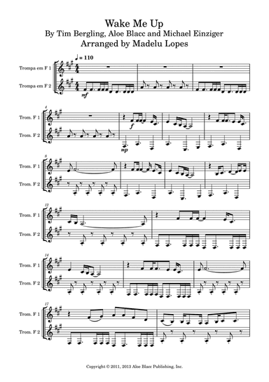 Wake Me Up (arr. Madelu Lopes)