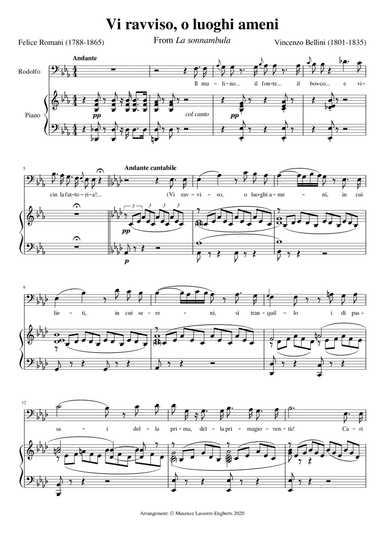 Vi ravviso, o luoghi ameni (La sonnambula) (arr. Maxence Lasserre-Engberts)