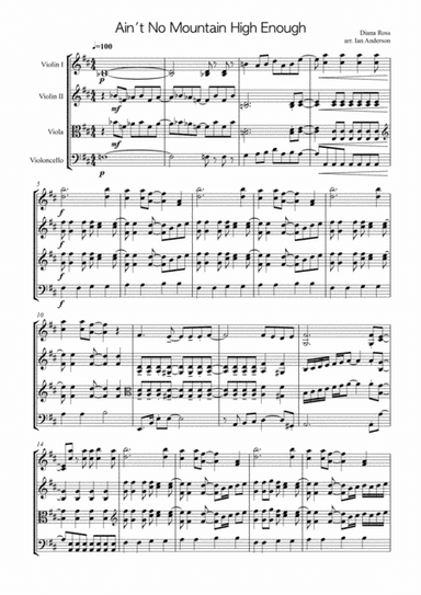 Ain't No Mountain High Enough (arr. Ian Anderson)