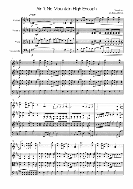 Ain't No Mountain High Enough (arr. Ian Anderson)