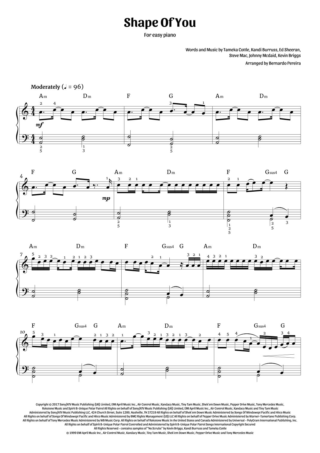 Shape Of You (arr. Bernardo Pereira)