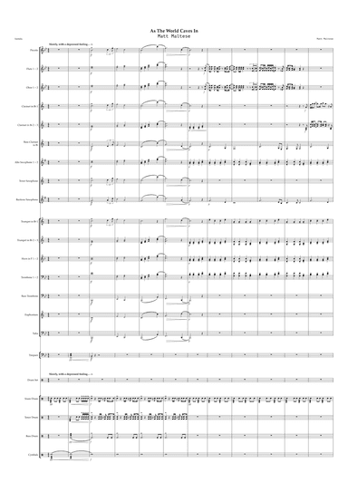 As The World Caves In (arr. bastida.)