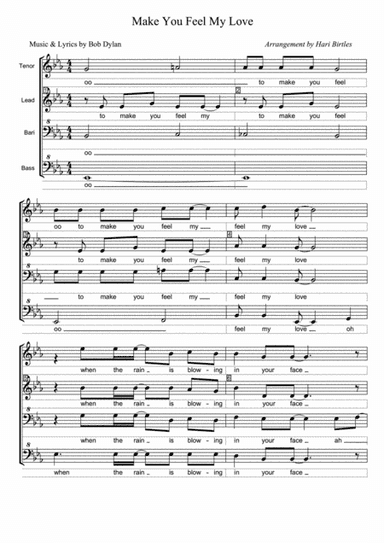 Make You Feel My Love (arr. Hari Birtles)