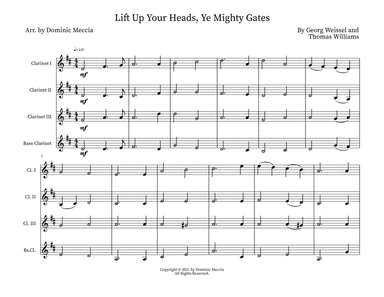 Lift Up Your Heads, Ye Mighty Gates (arr. Dominic Meccia)