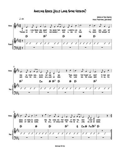Amazing Grace (Auld Lang Syne) (arr. H. L. Ward, Jr.)