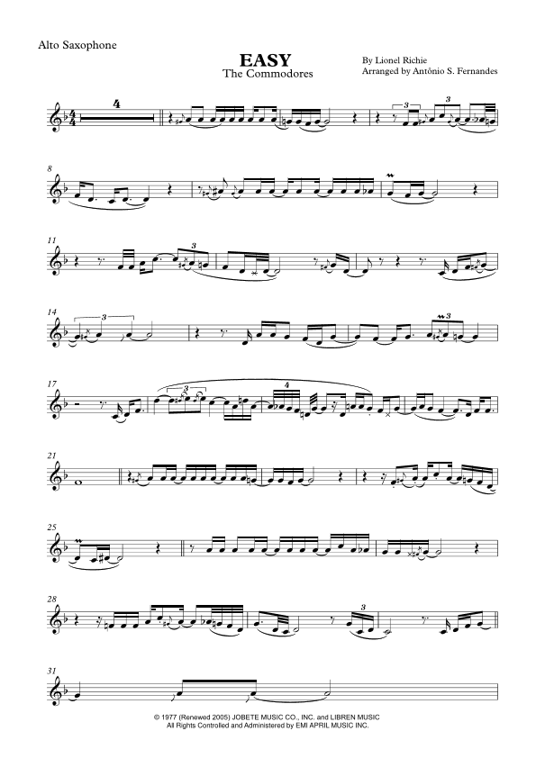 Easy (arr. Antônio S. Fernandes)