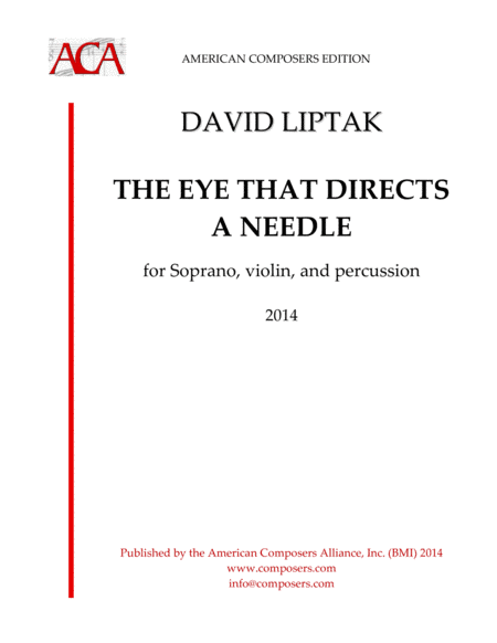 [Liptak] The Eye That Directs a Needle