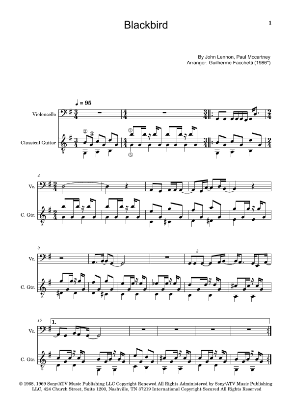 Blackbird (arr. Guilherme Facchetti)