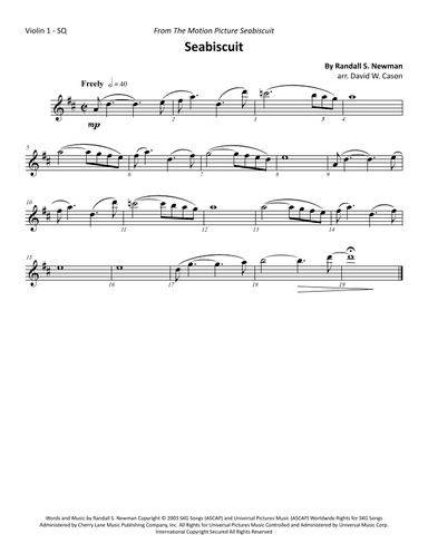 Seabiscuit (arr. David W. Cason)