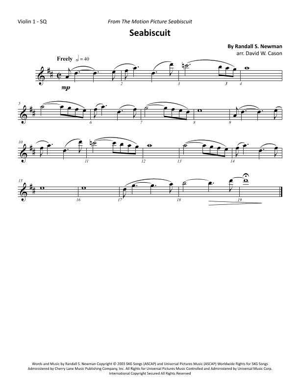 Seabiscuit (arr. David W. Cason)