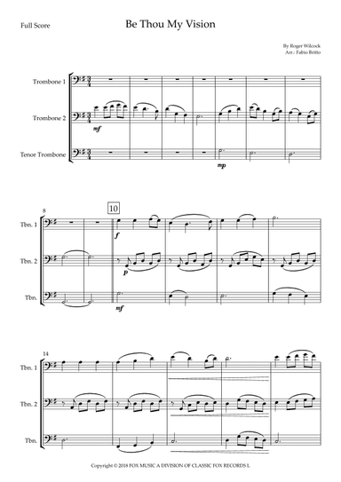 Be Thou My Vision (arr. Fabio Britto)