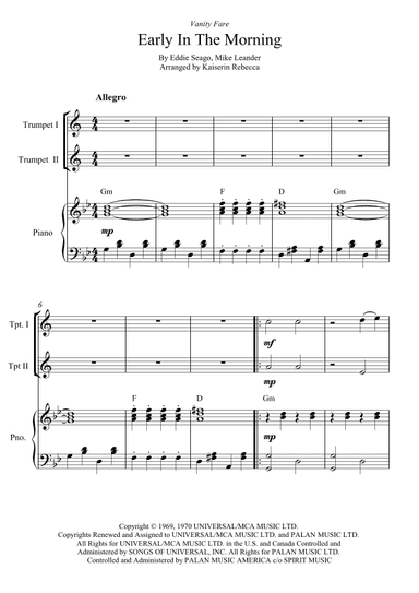 Early In The Morning (arr. Kaiserin Rebecca)