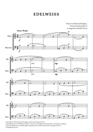 Edelweiss (arr. Danillo Porto)