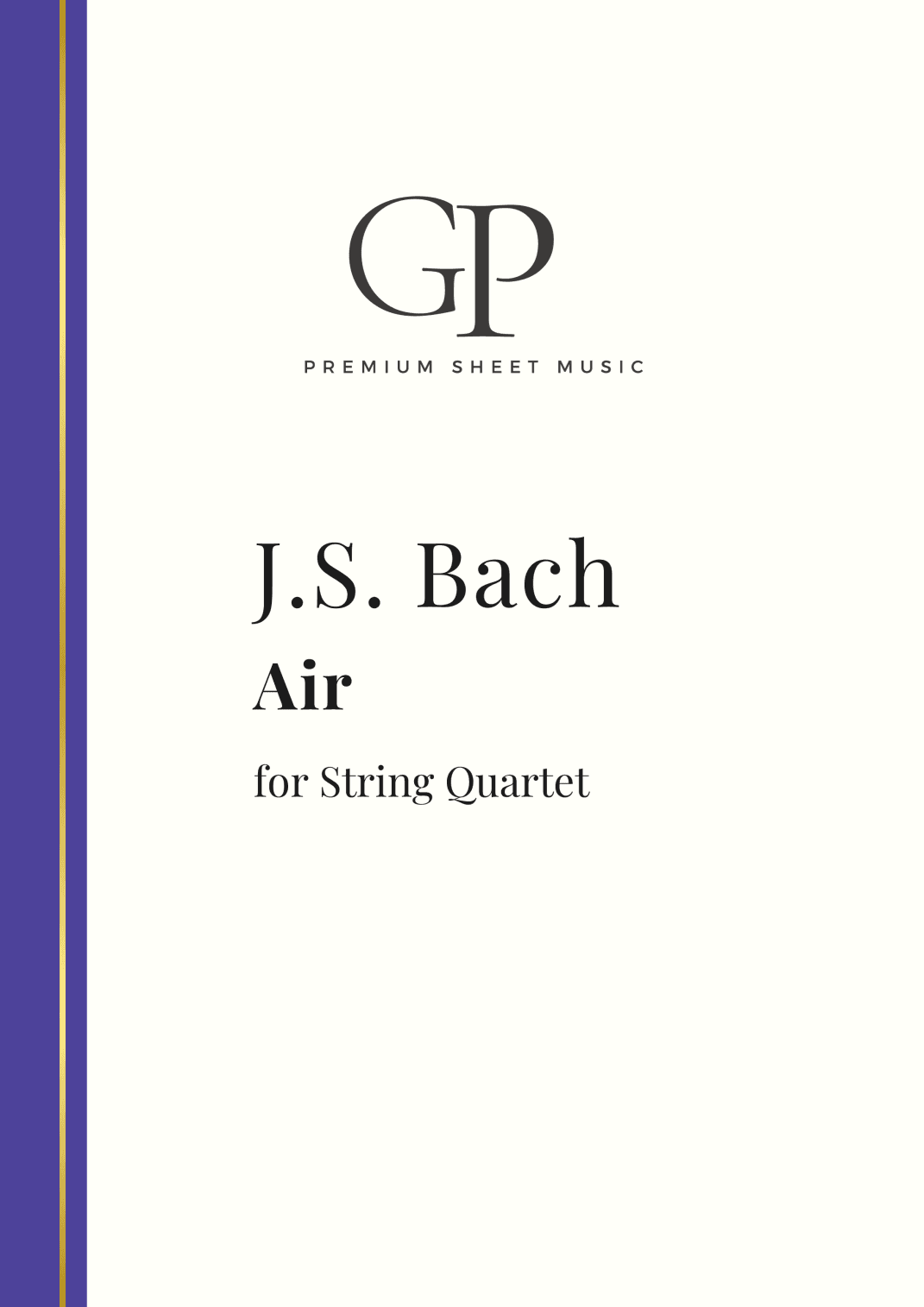Bach - Air for String Quartet (arr. GP)
