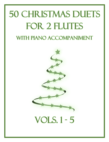 50 Christmas Duets for 2 Flutes with Piano Accompaniment (arr. B. C. Dockery)