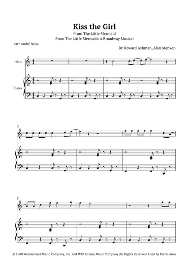 Kiss The Girl (arr. André Nusa)
