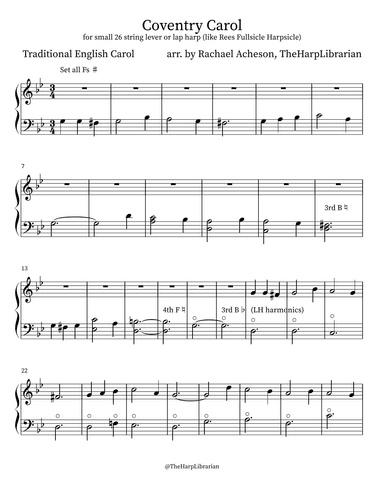 The Coventry Carol (arr. Rachael Acheson)