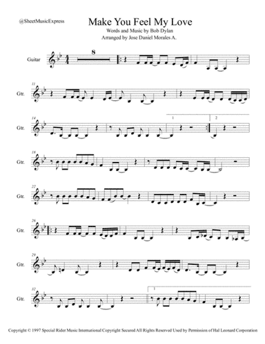 Make You Feel My Love (arr. Jose Daniel Morales A.)