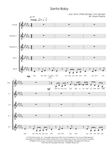 Santa Baby (arr. Shawn Pearce)