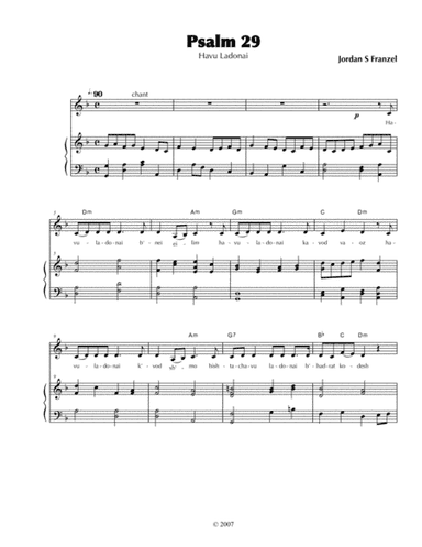 Psalm 29 - Havu Ladonai