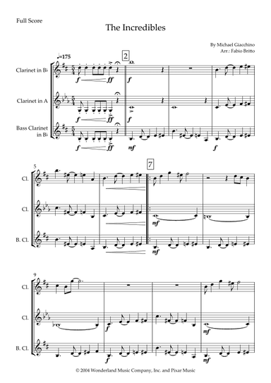 The Incredibles (main Theme) (arr. Fabio Britto)