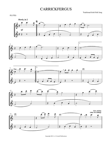 Carrickfergus (arr. Mark Phillips)
