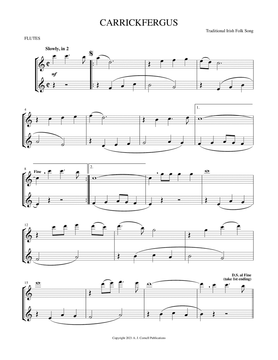 Carrickfergus (arr. Mark Phillips)