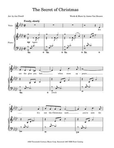 The Secret Of Christmas (arr. Jan Powell)