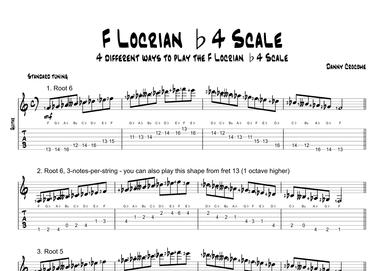 F Locrian b4 Scale (4 Ways to Play)