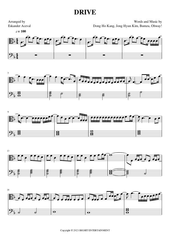Drive (arr. Eskander Aceval)