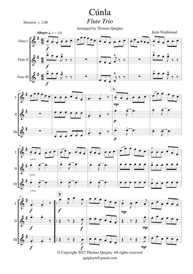 Cúnla (arr. Thomas Quigley)