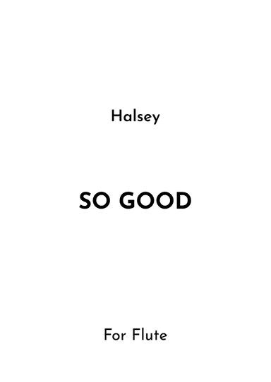 So Good (arr. Jireh J.)