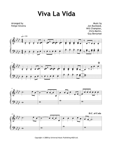 Viva La Vida (arr. Felipe Silveira)