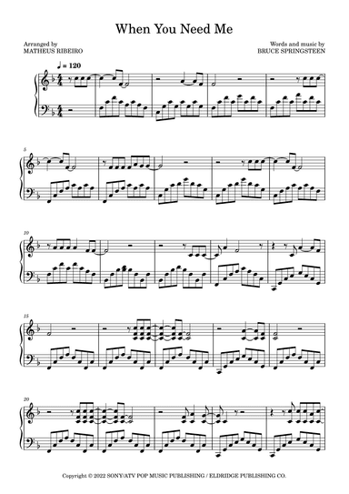 When You Need Me (arr. Matheus Ribeiro)