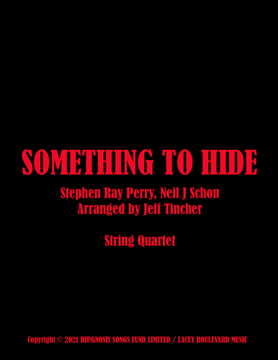 Somethin To Hide (arr. Jeff Tincher)