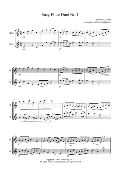 Easy Flute Duet no.1 (arr. Ellen Macpherson)
