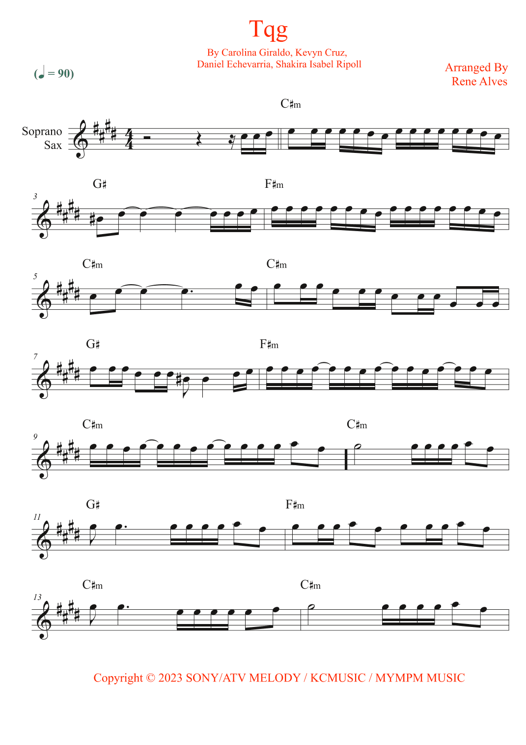 Tqg (arr. Rene Alves)