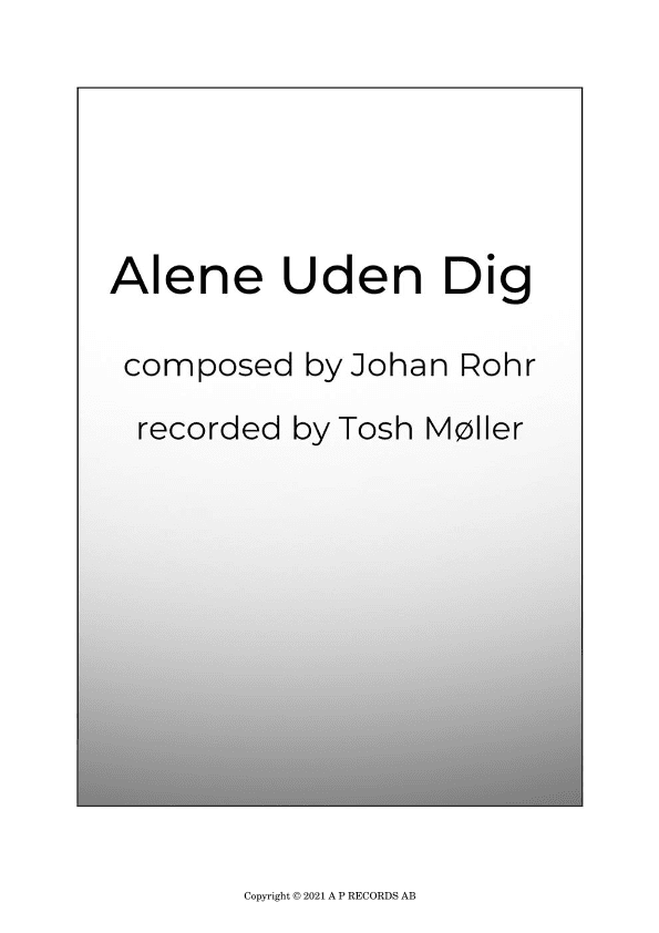 Alene Uden Dig (arr. Oscar Beath)