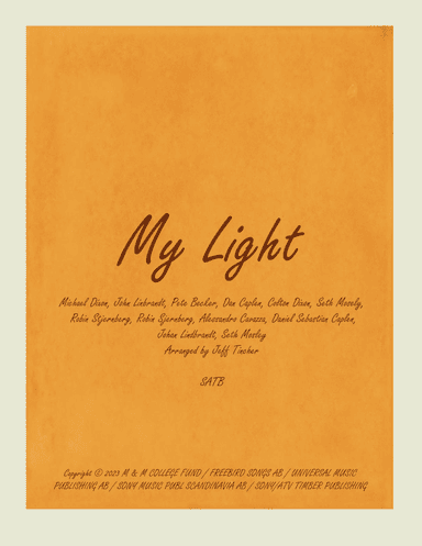 My Light (arr. Jeff Tincher)