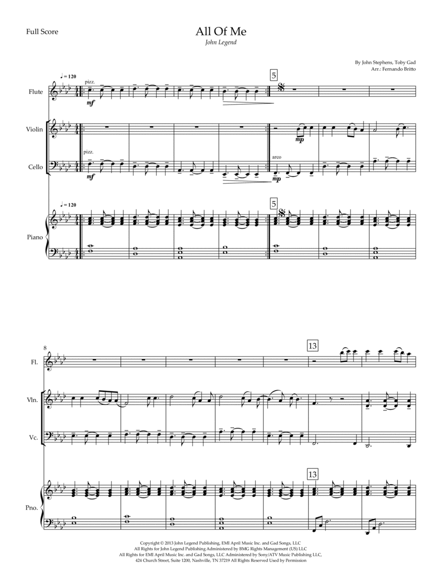 All Of Me (arr. Fernando Britto)
