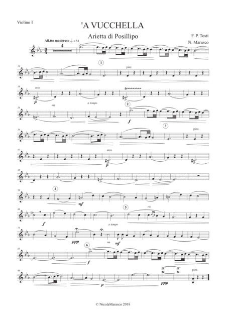 Tosti - 'A Vucchella - Parts set (arr. Nicola Marasco)