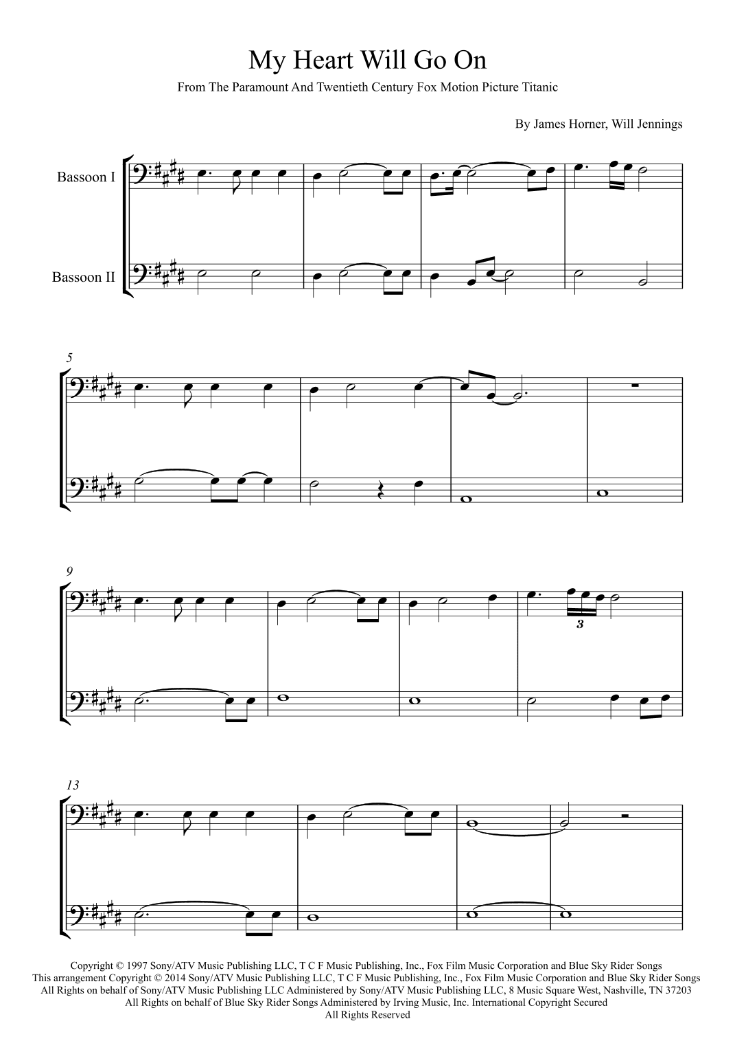 My Heart Will Go On (love Theme From 'titanic') (arr. Karen Gueiros)