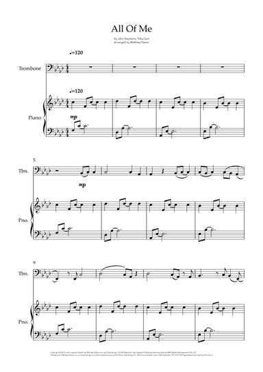 All Of Me (arr. Matthew pyeon)