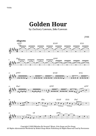 Golden Hour (arr. Langanho)