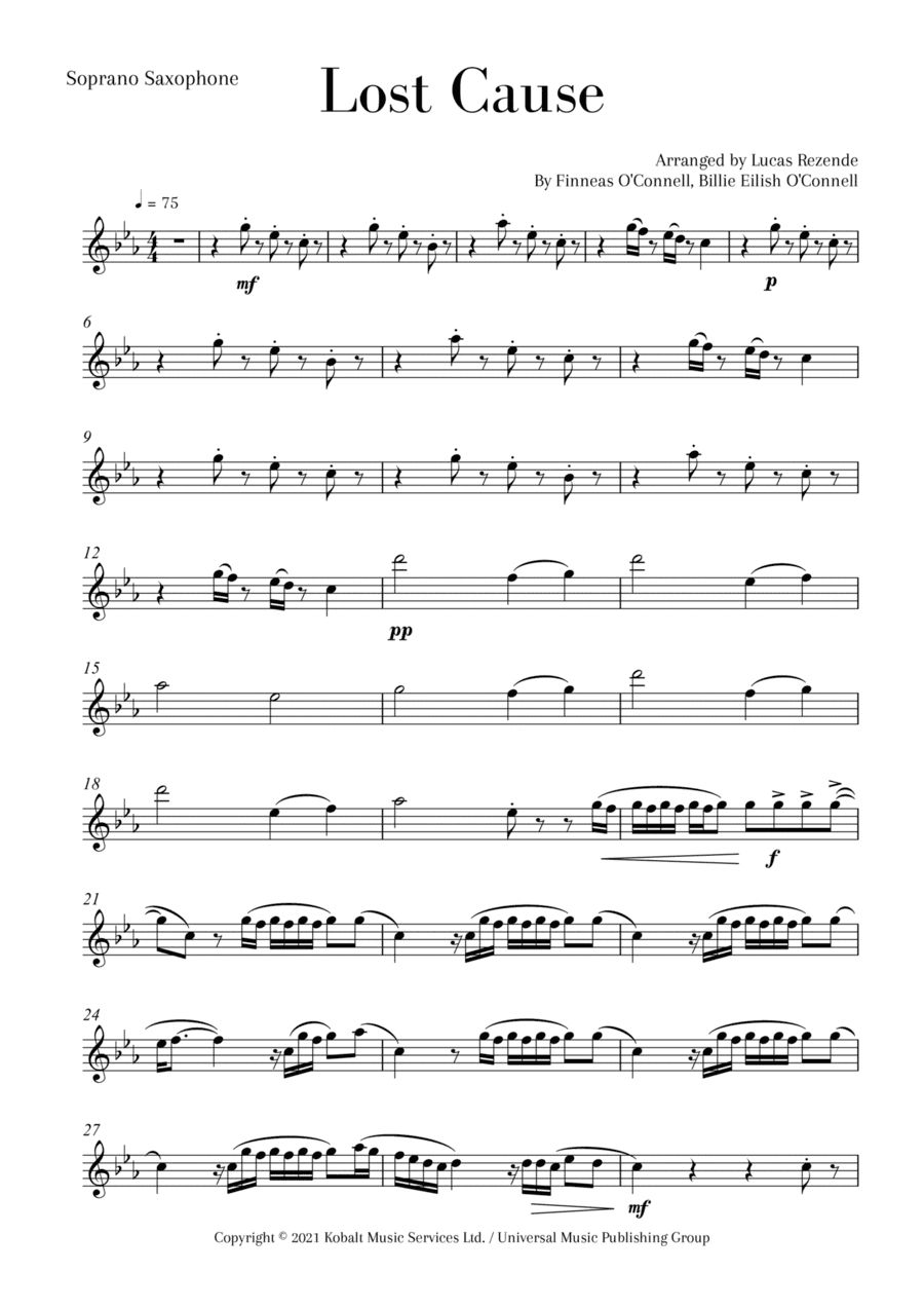 Lost Cause (arr. Lucas Rezende)