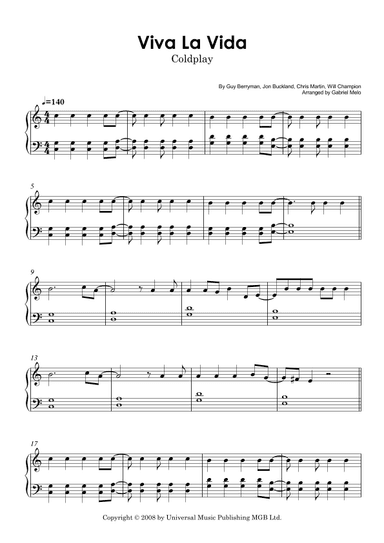 Viva La Vida (arr. Gabriel Melo)