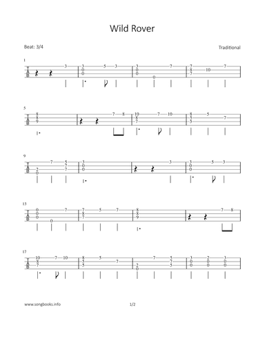 Wild Rover (arr. Bettina Schipp)