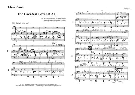 The Greatest Love Of All (arr. Daryl McKenzie)