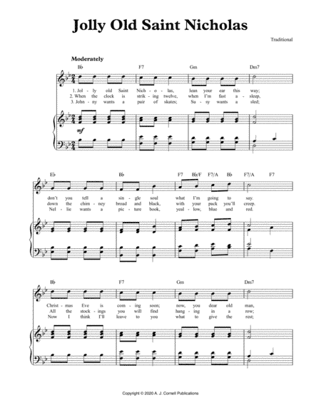 Jolly Old Saint Nicholas (arr. Mark Phillips)